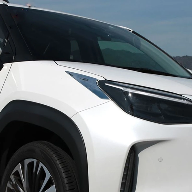 Для Toyota Yaris Cross 2020 2021 внешняя хромированная накладка на переднюю фару из