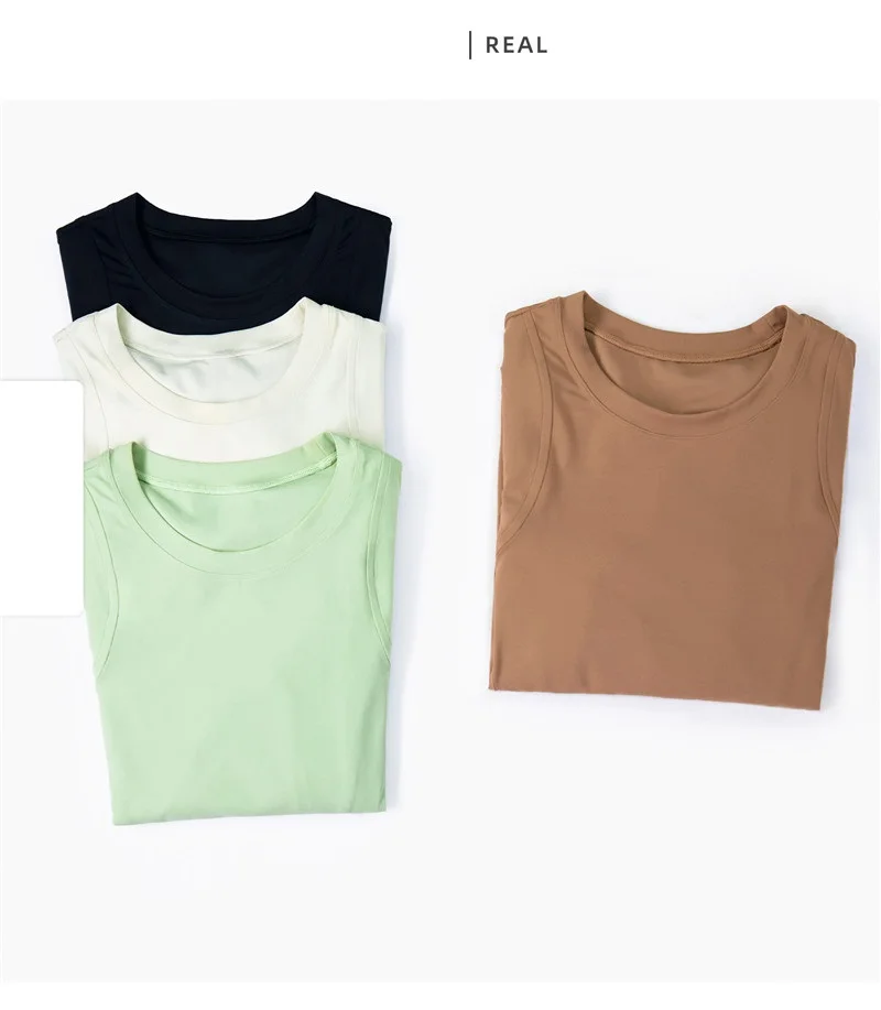 Solid Color Crew Neck Women Fitness Long Sleeve Yoga Shirt  Slim Fit Quick-drying Sport Top Yoga Shirt Gym Comprehensive Trainin