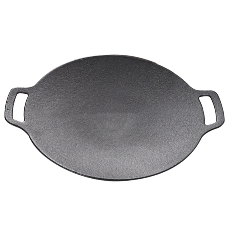 

Outdoor Camping Barbecue Pan Cast Iron Steak Frying Pan Korean Barbecue Pan Barbecue Supplies For Gas Induction Cooker