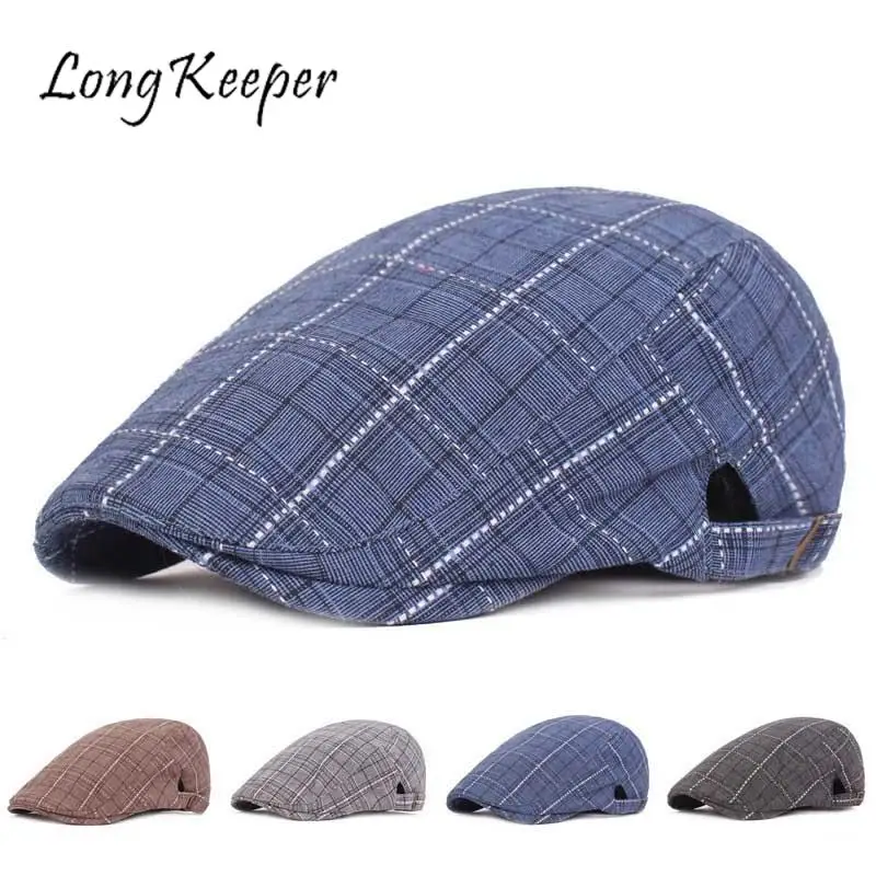 

Hats for Women Vintage Fashion Peaked Cap Adjustable Newsboy Cap for Men Golf Driving Hat Beret Hat Gorras Hombre Long Keeper