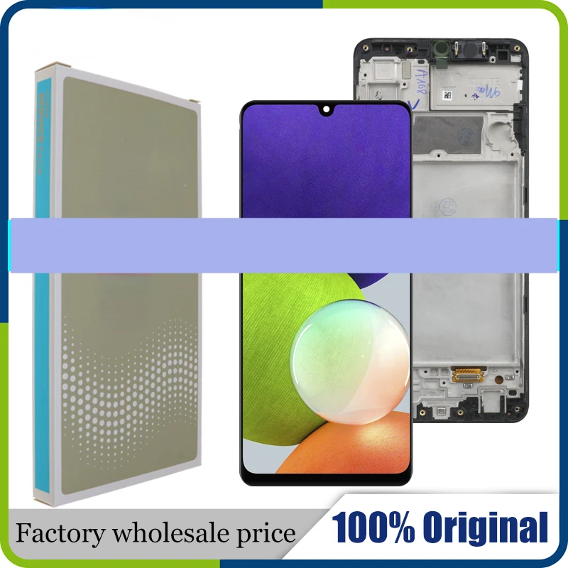 

6,4 "новый оригинальный AMOLED для Galaxy A22 4G A225F A225F/DS A225M ЖК-дисплей сенсорный экран дигитайзер в сборе Замена