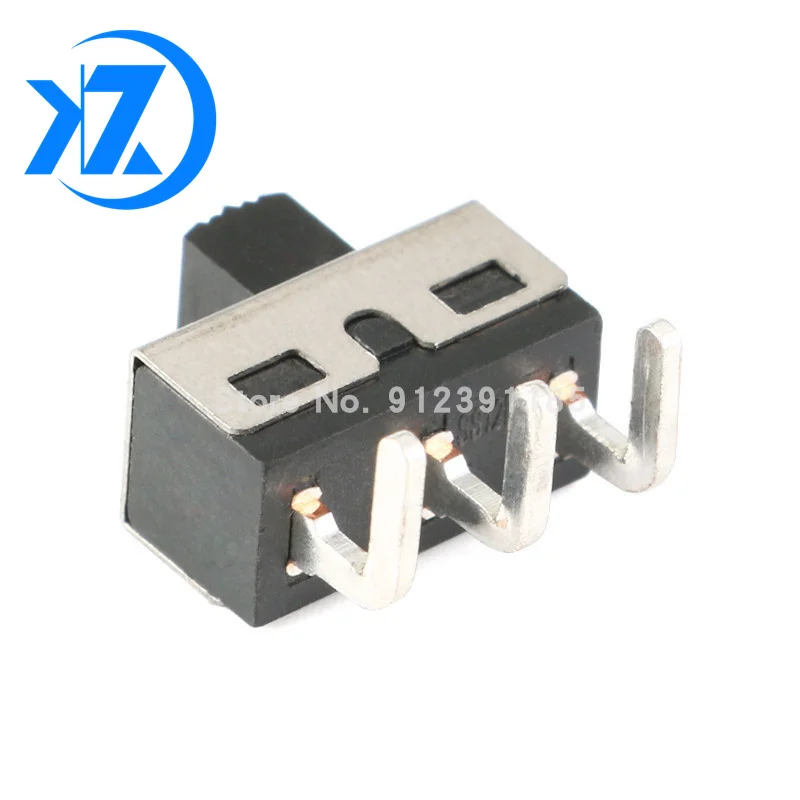 10 шт. Прямоугольный переключатель SS12D11 3PIN 1P2T ручка с высоким шагом 5 мм 4 7 слайдов