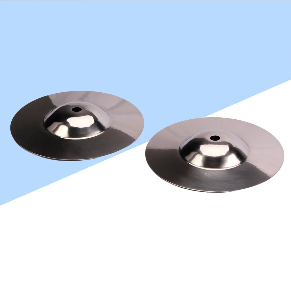 

2pcs Crash Symbol Finger Chimes Metal Cymbal Cymbal Boom Stands Cymbal Variety Packs Drum Replacement Part