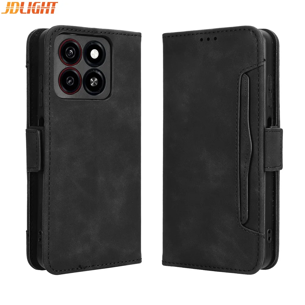 Чехлы-кошельки для ZTE Blade A35/A55 кожаный чехол откидная крышка книги с магнитной