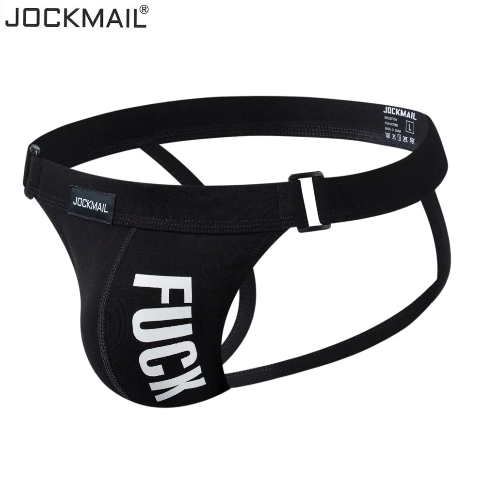

Men's Underwear Low-waisted Sexy Thong, Solid-colored Letters Hip-raising Alluring Double-thong Men Underwear Sexy Gay