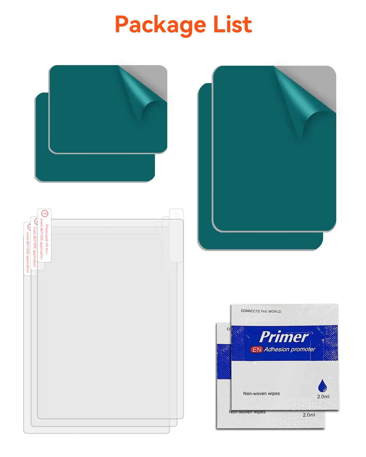 Двусторонние клейкие прокладки Vantrue на лобовое стекло автомобиля