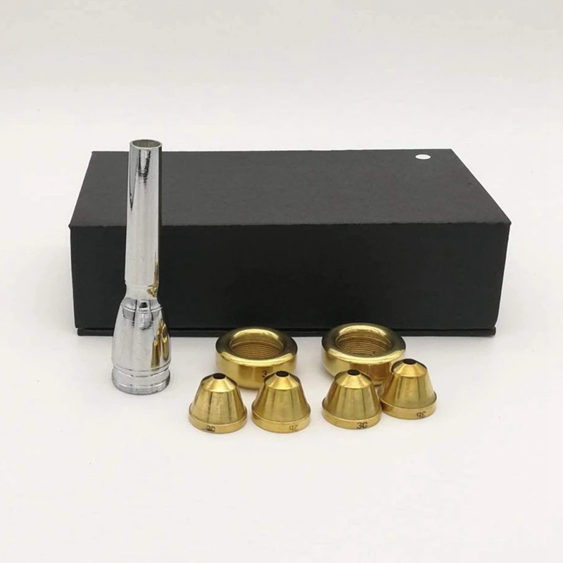 Профессиональный мундштук для трубы 4 головных убора позолоченные 3C 3B 2C 2B набор с