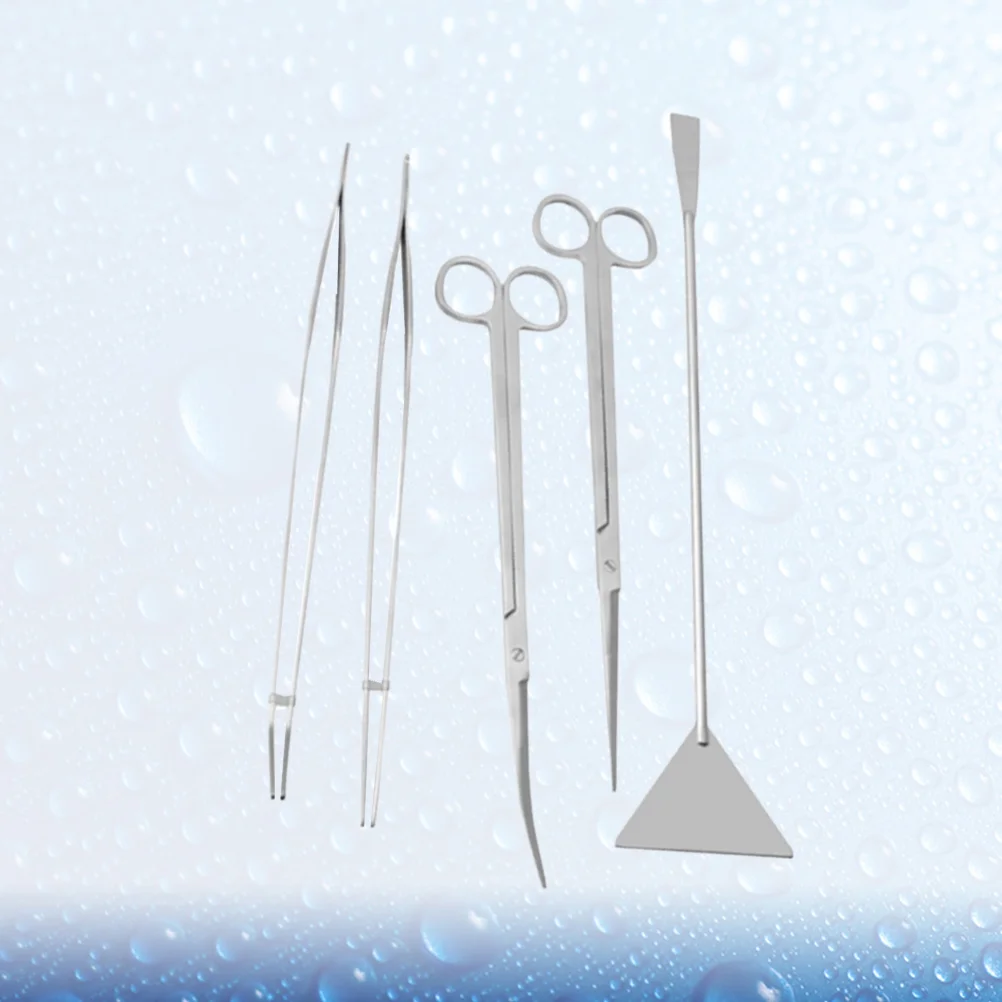 5 шт. пинцет для аквариума акваскейппинг ножницы очистки водорослей скребок