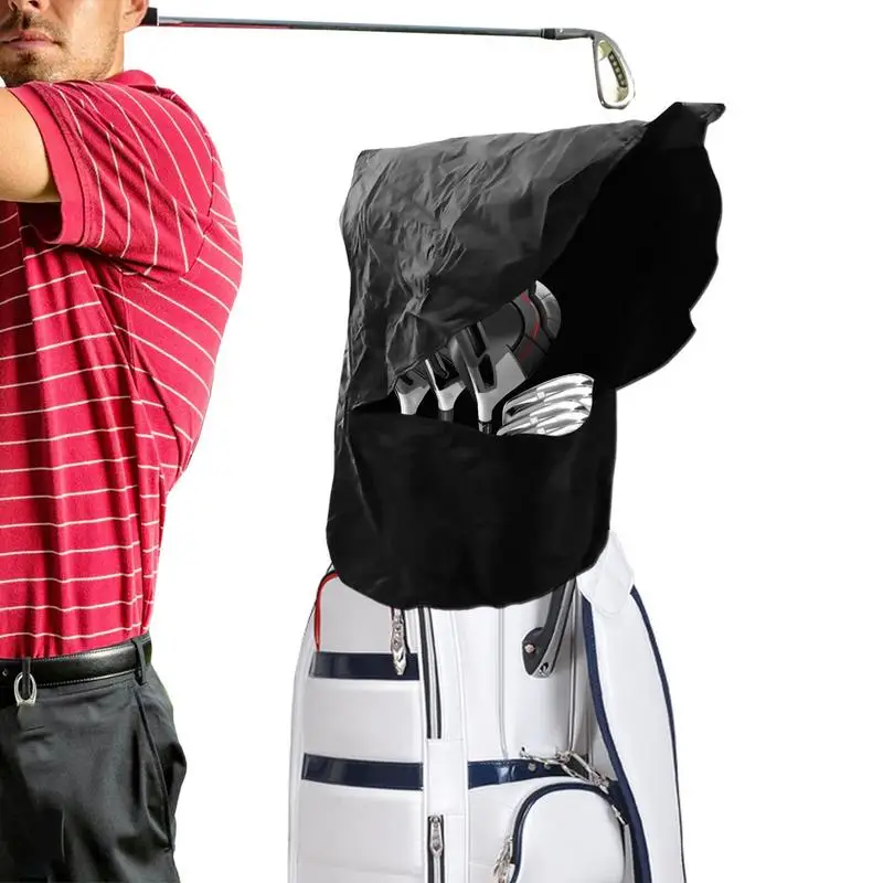 Golf Bag Rain Cover Waterproof Lightweight Club Bags Raincoat Golf Cart Cover Hood Protection Durable Golf Cart Accessories