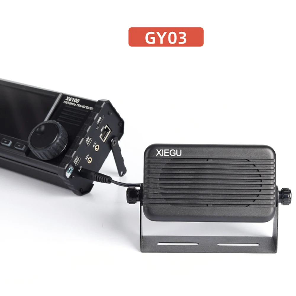 XIEGU GY03 External Speaker 3.5mm Stereo Plug for X6100 G1M HF Transceiver TYT TH-9800 Car Radio Load Speaker