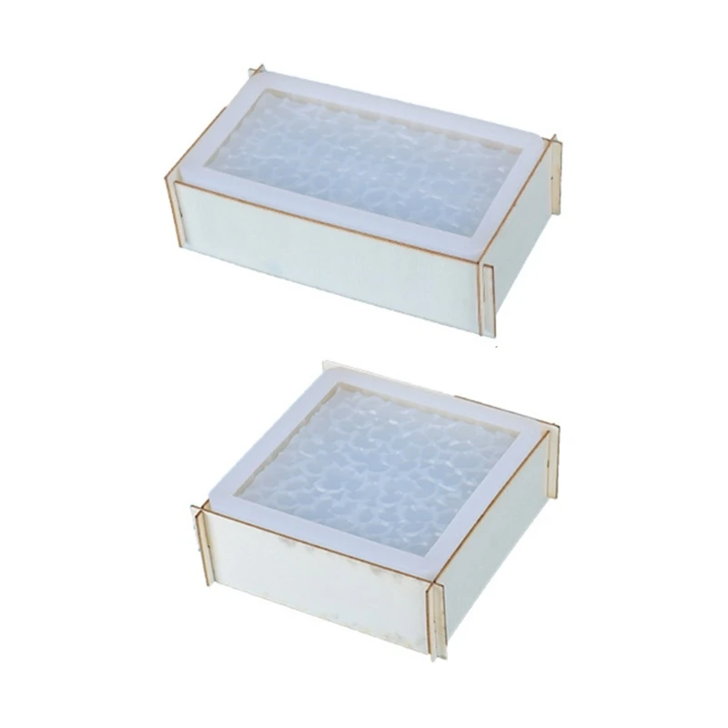 

M2EA Stacker Storage Box Mold Silicone Resin Molds with Lid for Home Decoration