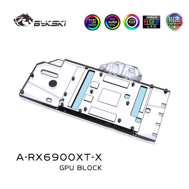 Фото Использование водяного блока Bykski A-RX6900XT-X для графической карты AMD RX6900XT 6800XT Reference Edition/0,3 мм Jet Micro-waterway/Dense Waterways №3