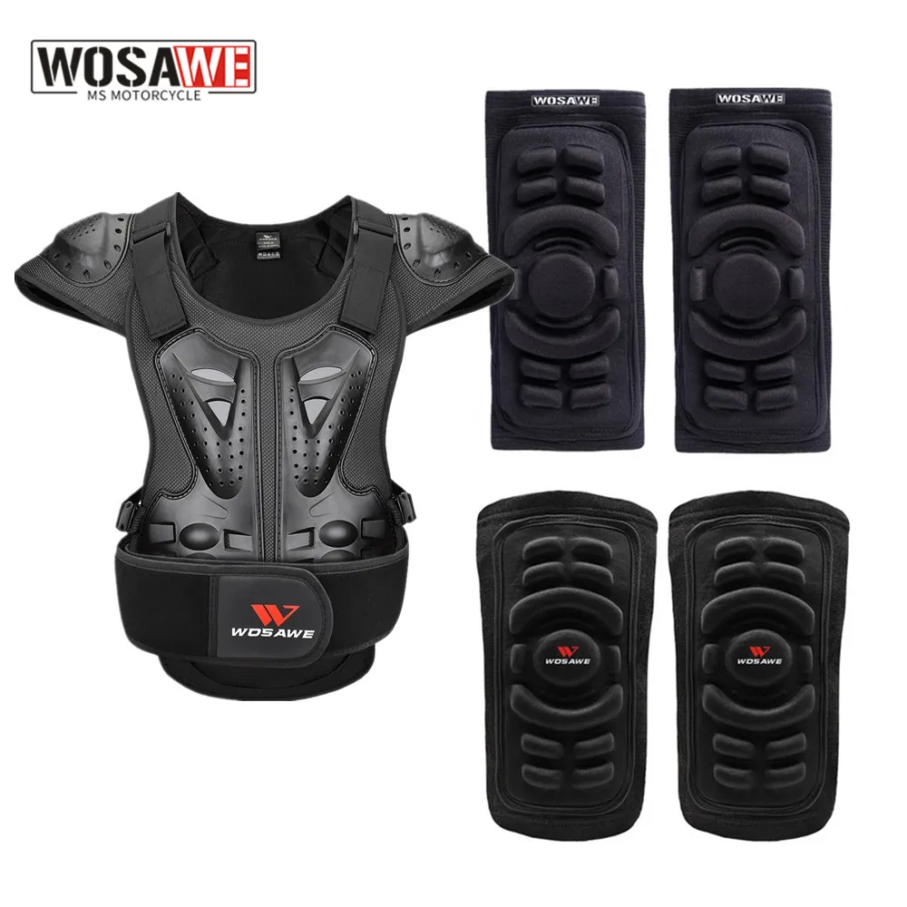 Армированный жилет WOSAWE для езды на мотоцикле и скейтборде взрослых
