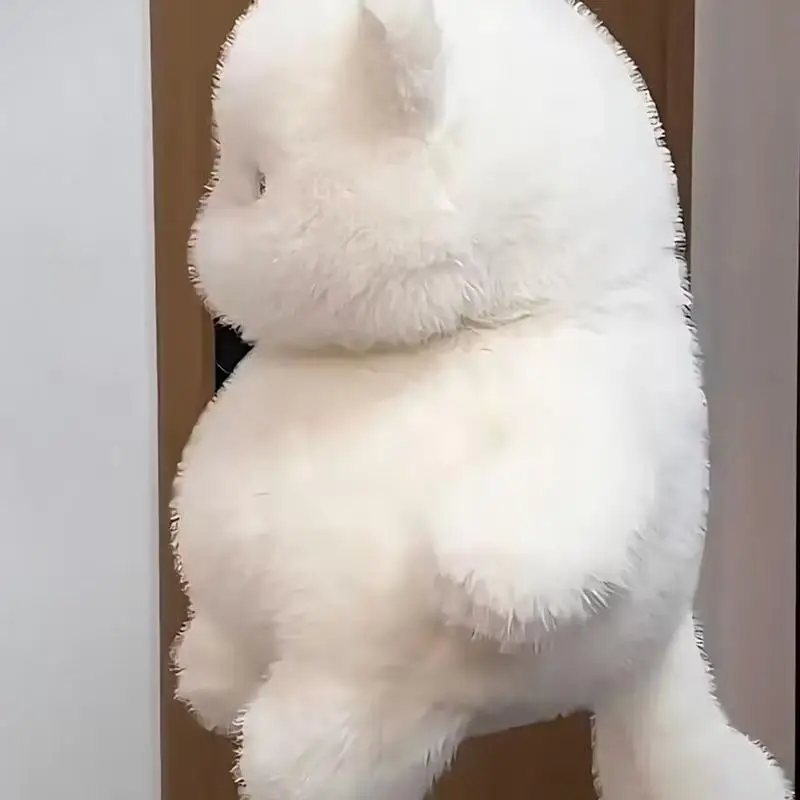 Белый кот чучело милая тряпичная кукла кошка мягкие плюшевые ручной работы с