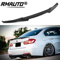rmauto for bmw f30 f80 m3 2013 2018 rear trunk spoiler wing carbon fiber m4 style rear wing spoiler lip glossy black car styling