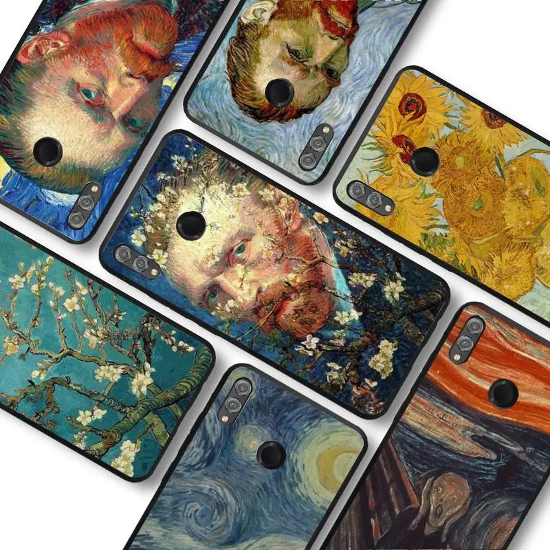 

Van Gogh oil painting Phone Case for Redmi 8 9 9A for Samsung J5 J6 Note9 for Huawei NOVA3E Mate20lite cover