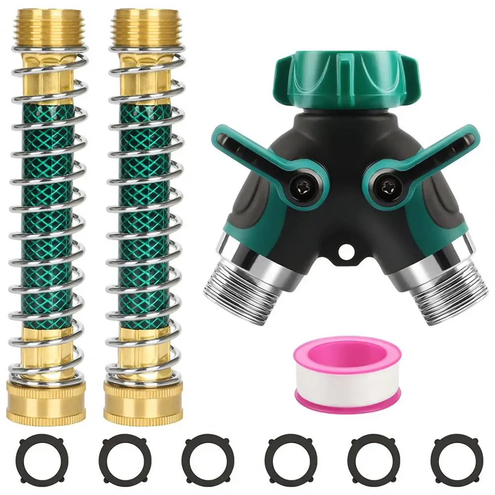

Brass Splitter Convenient Rust Proof Leak-proof 2 Way Garden Y Hose Splitter Garden Tool Hose Splitter Hose Splitter