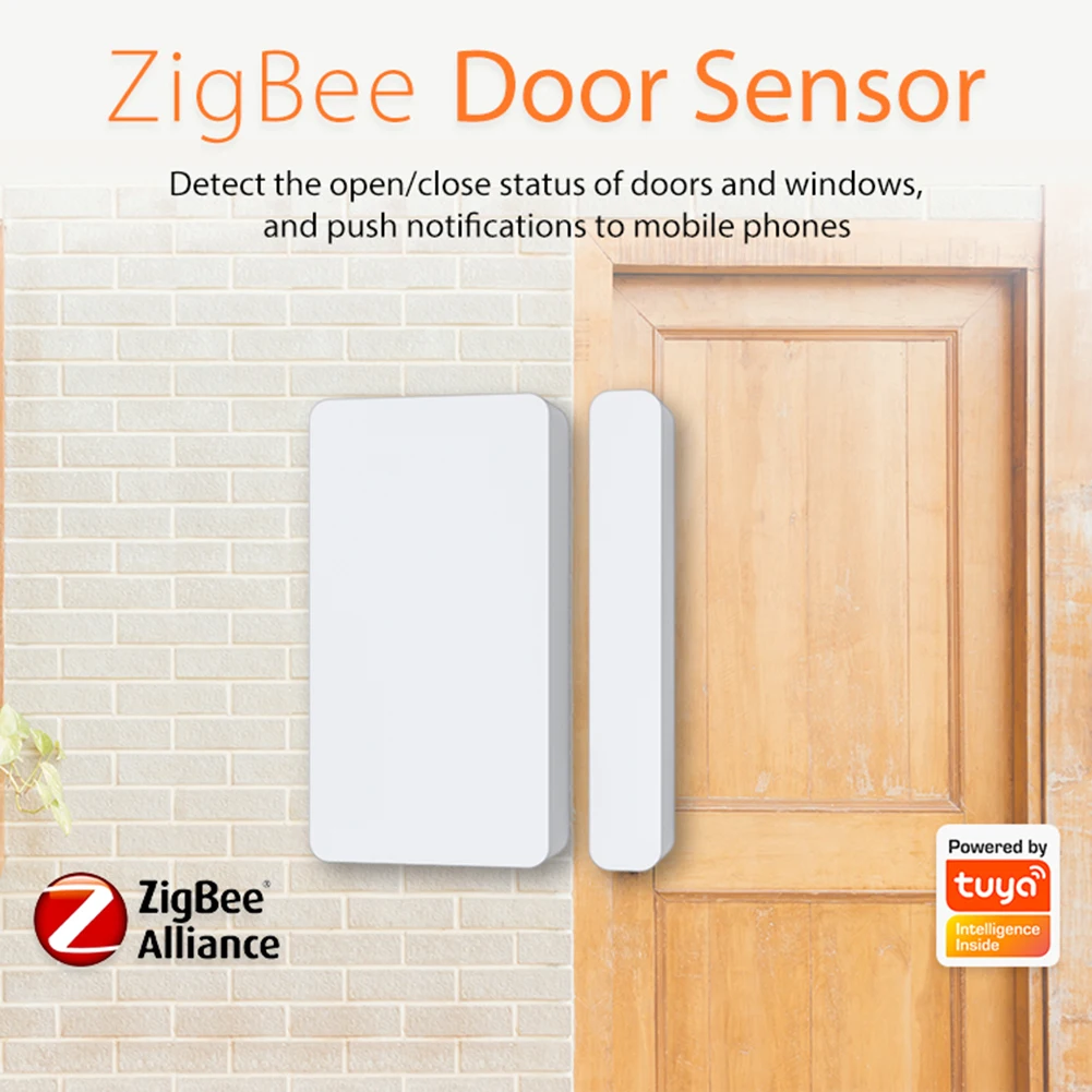 

Смарт-датчик двери и окна Tuya ZigBee, 2,4 ГГц, Wi-Fi