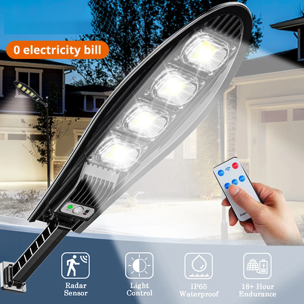 1000000LM 5000W Светодиодные солнечные фонари Открытый садовый уличный фонарь с