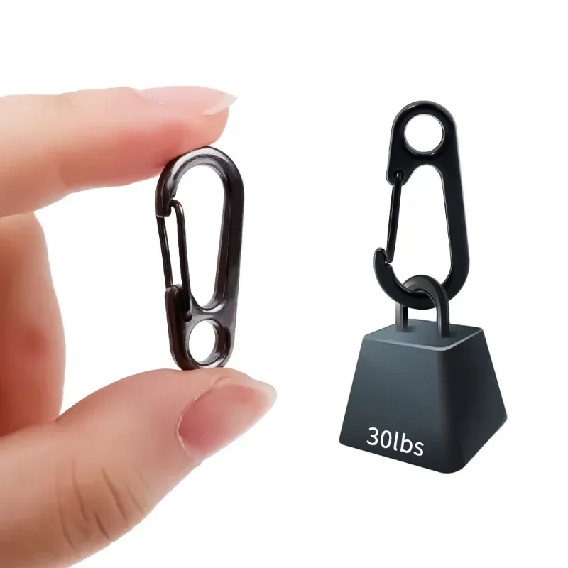 

Outdoor Camping Keychains Clips Lobster Spring 10pcs Buckles Keychian Alloy Carabiners Hiking Buckle Mini Snap Clasp Tool Hooks