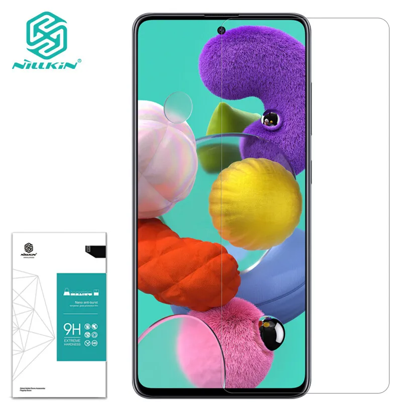 

Nillkin 9H Tempered glass for Samsung Galaxy A51 5G Screen Protectors H 0.33MM Anti-glare Explosion-Proof Protective Film