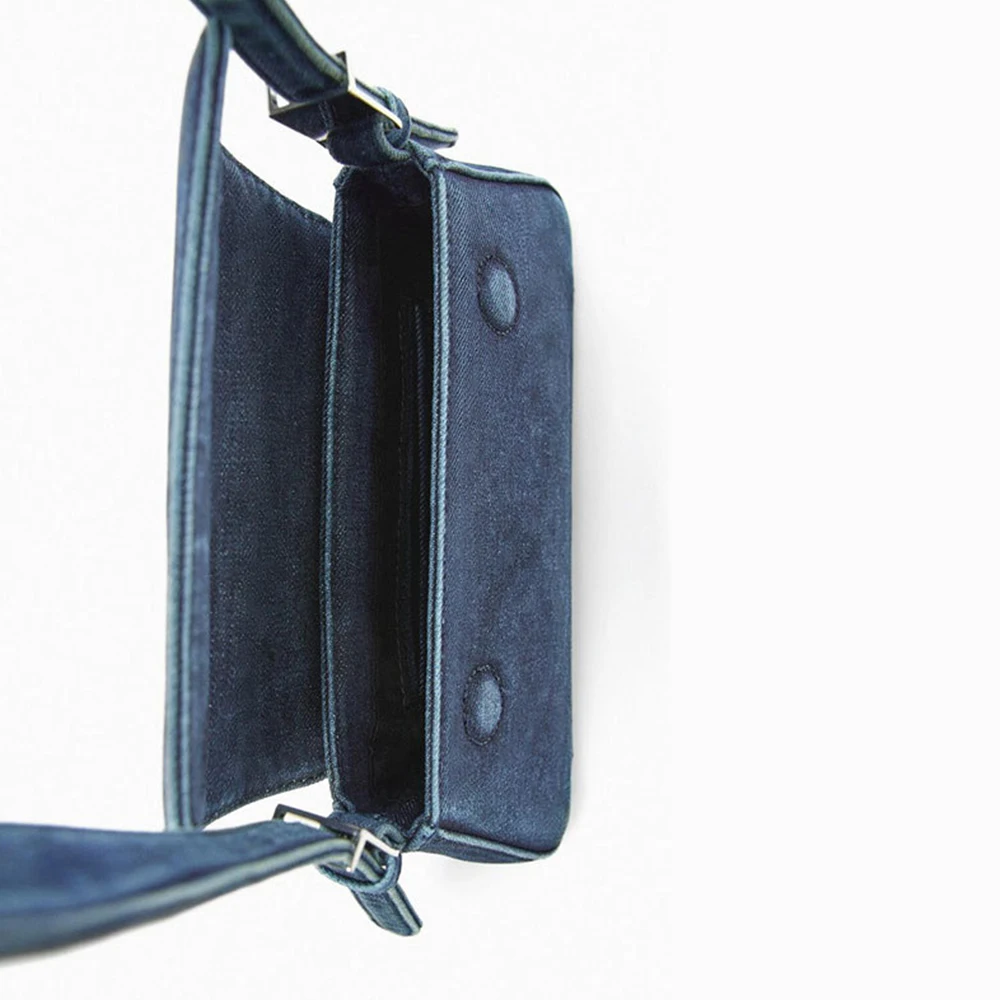 Fashion Denim Shoulder Bag Canvas Luxury Designer Handbags Cover Armpit Bags for Women Brands Phone Purses Female Tote Clutch