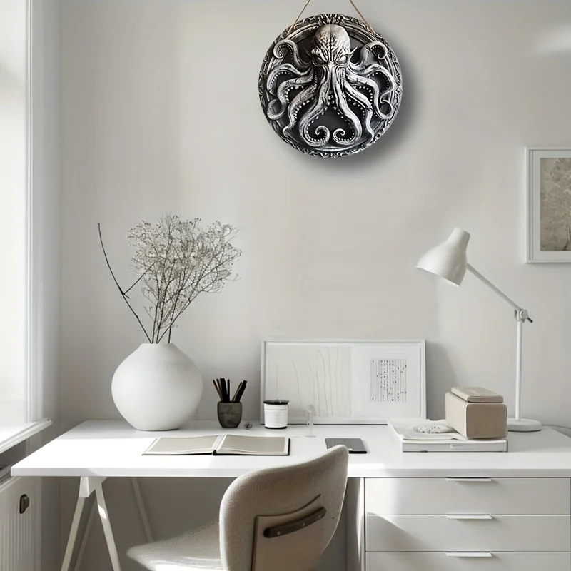 Cthulhu тематический круглый акриловый знак-Современный Настенный декор с