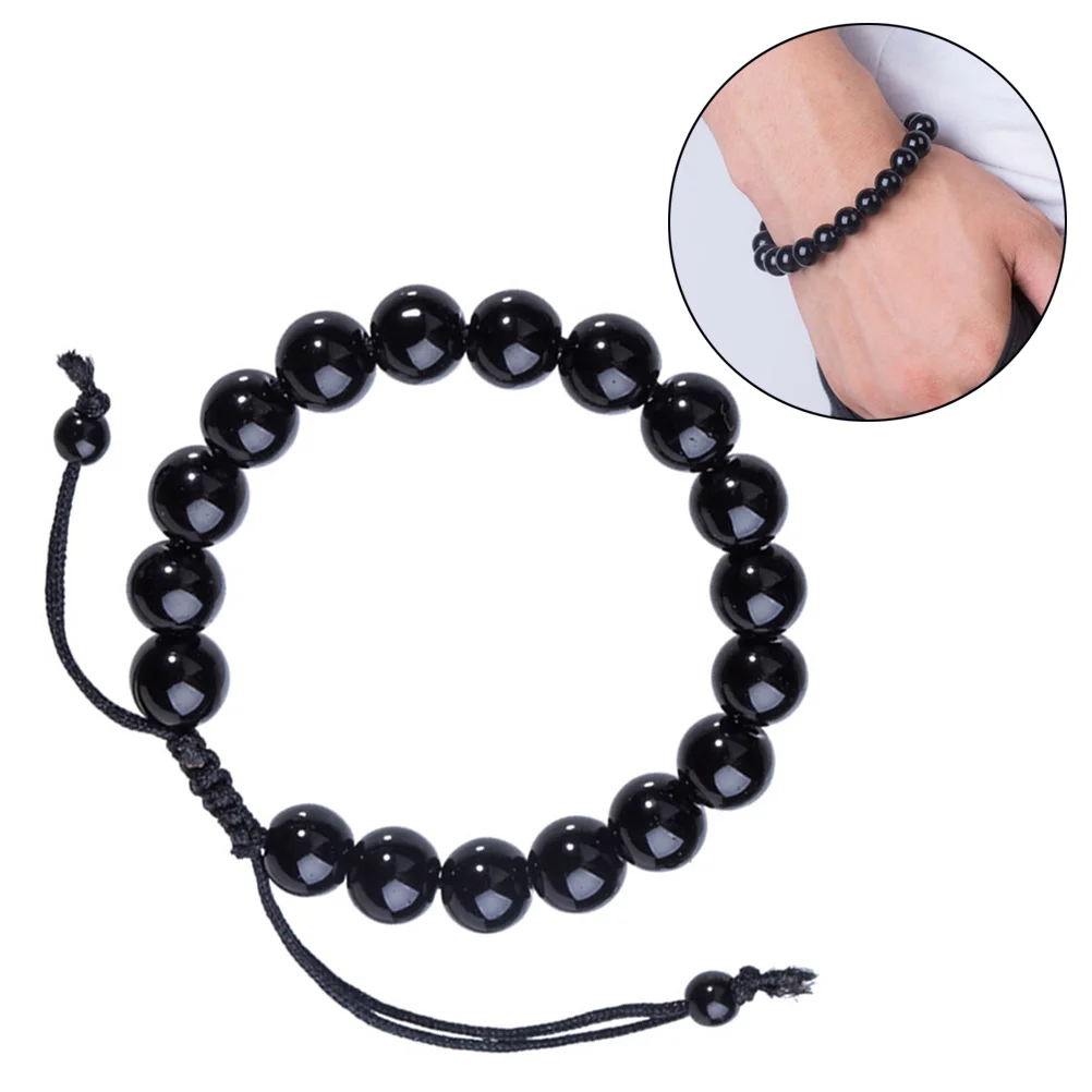 

Bracelet Hematite Anklet Arthritis Ankle Black Obsidian Swelling Women Bracelets Beaded Therapeutic Chain Stone