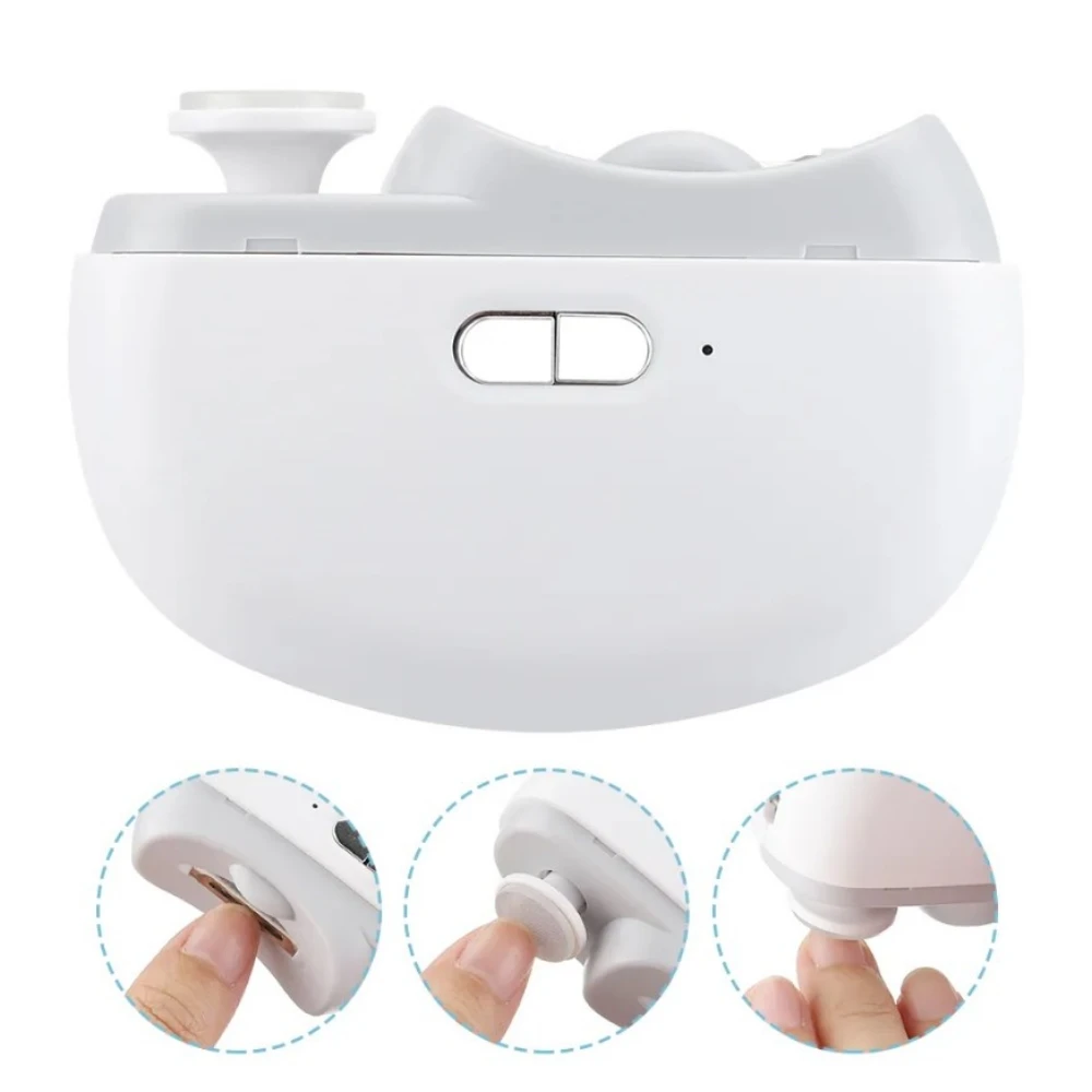 

2in1 Electric Polishing Automatic Toe Nail Clippers with Light Trimmer Nail Cutter Pedicure Manicure Safe for Baby Adult Care
