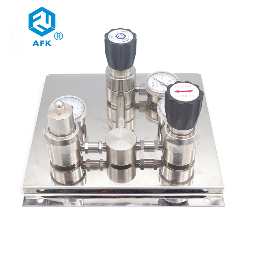 

with gas pressure gauge manometer argon gas pressure reducing station