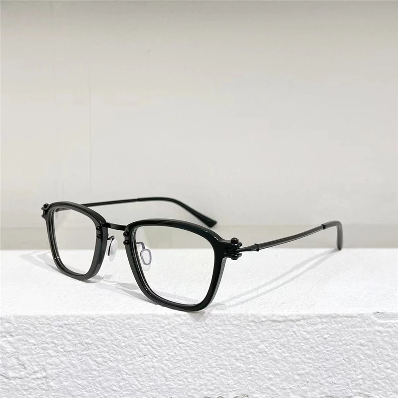 

RLT5880 Optical Eyeglasses For Men Women Retro Style Anti-Blue Light Lens Titanium Frame Glasses With Box