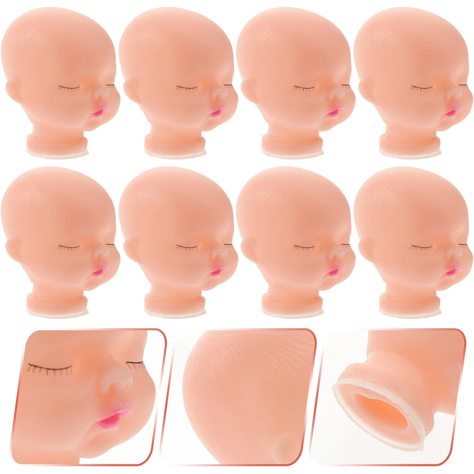 

10pcs Making Heads Replacing Heads Parts Repair Heads Bjd dolls