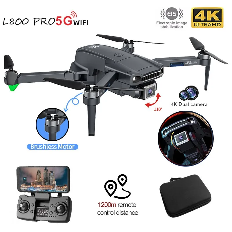 

Квадрокоптер L800 Pro Радиоуправляемый с GPS и двойной HD камерой, 1,2 км
