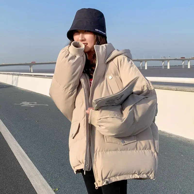 Winter Coat for Women Coats Parkas Jackets Hooded Down Cotton Padded Jacket Warm Thickening Loose New 2022 Bread Jacket