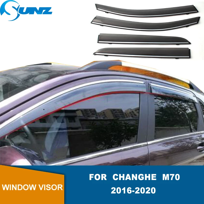 

Weathershileds For Changhe M70 2016 2017 2018 2019 2020 Car Styling Window Visor Car Rain Shield Deflectors Awning Trim Cover