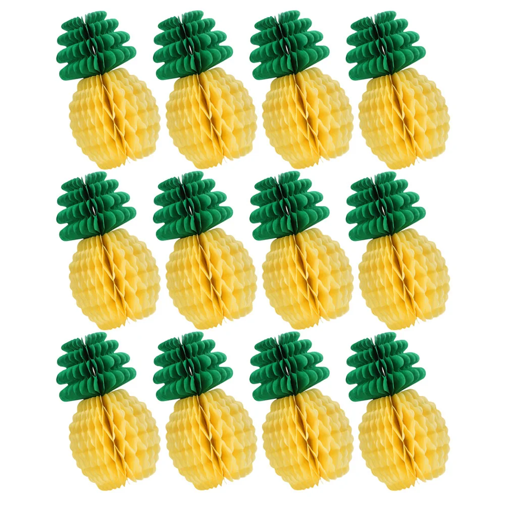 

12 Pcs Hawaii Ornament Party Pendant Present Decorations Honeycomb Ornament Decor Home Honeycomb Hanging Decors Unique