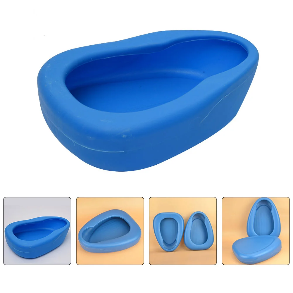 

Bedpan Stackable Bed Pan Health Care Supplies for Bedridden Patients Elderly Men Blue