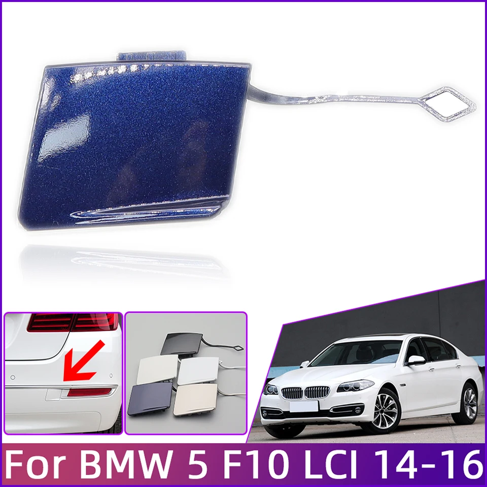 

Rear Bumper Towing Hook Cover Cap For BMW 5 F10 Luxury Line 520 525 528 530 535 LCI 2014 2015 2016#51127332777 Hauling Lid Trim