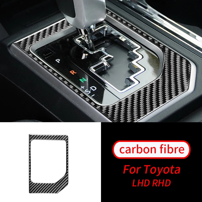 

For Toyota Tundra 2014-2018 1Pcs Real Carbon Fiber Gear Shift Frame Panel Interior Trim Car Interior Accessories