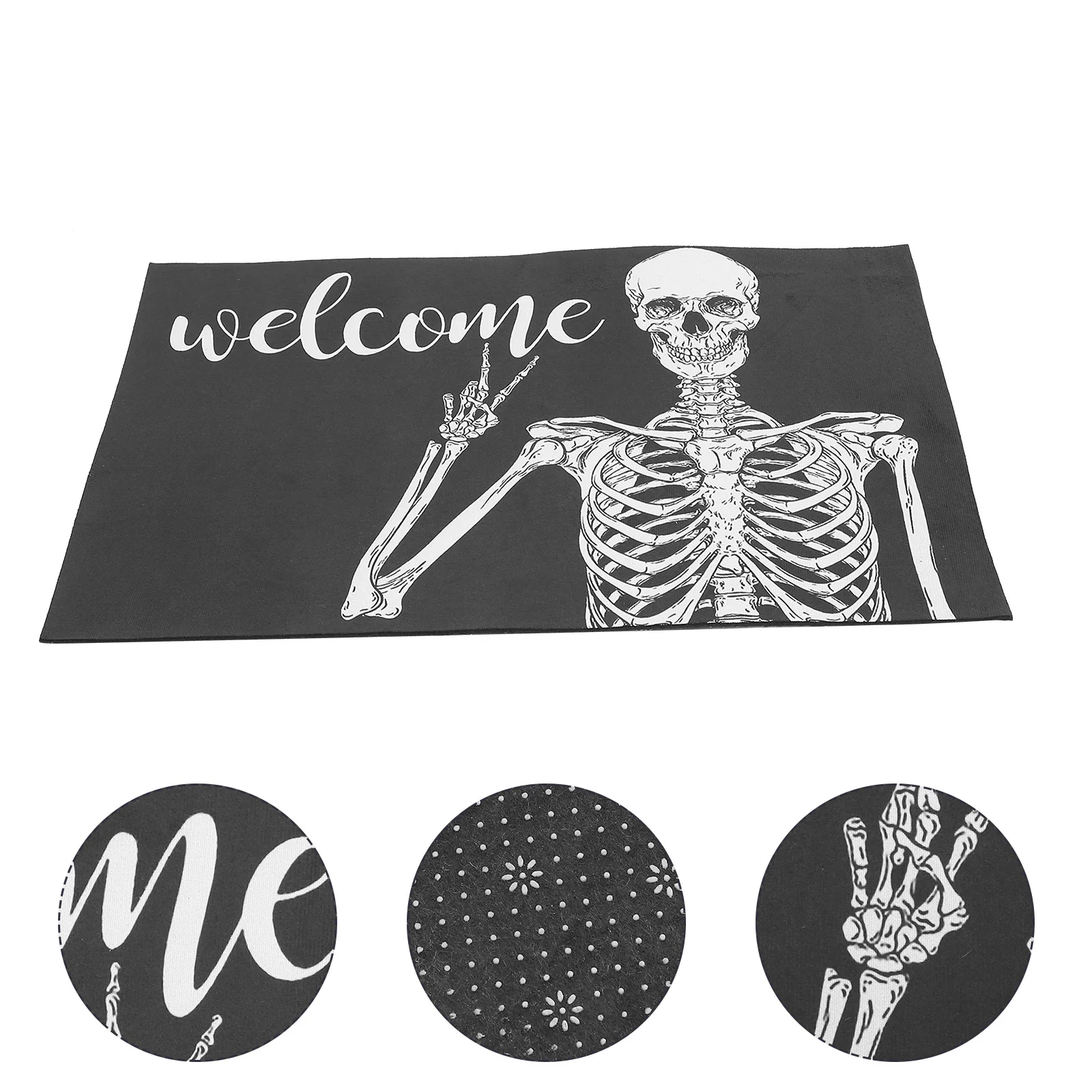 

Halloween Printing Doormat Party Entryway Floor Polyester Home Anti-slip Welcome Bathroom Rug