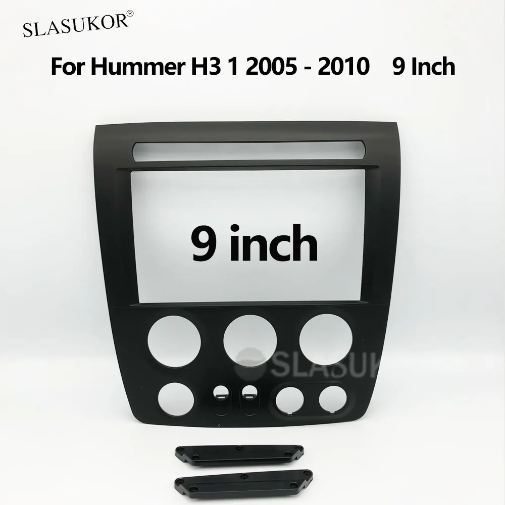 

9 Inch 2 Din Car Video Fascia For Hummer H3 1 2005 - 2010 ABS Frame Panel CD DVD Player Audio Frame Dashboard Mount Kit