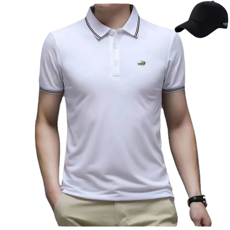 

2023 CARTELO Men's Embroidered Hot Selling Polo Shirt Spring and Summer Business Leisure High-Quality Lapel Polo Shirt for Man