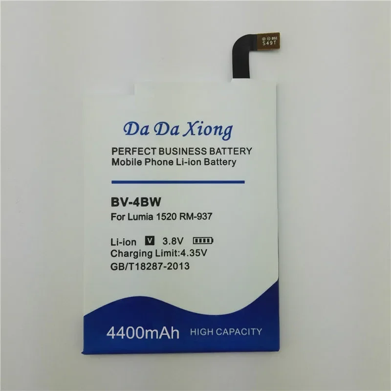 4400mAh BV-4BW BV4BW литий-ионный аккумулятор для телефона Nokia Lumia 1520 MARS Phablet RM-937 Bea Lumia1520