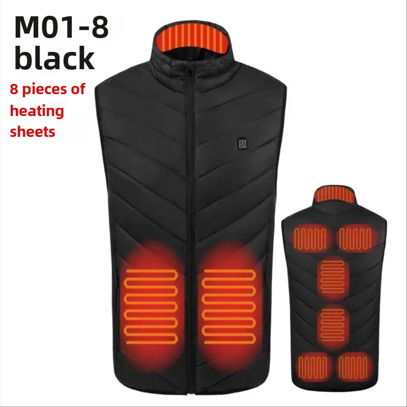 Мужская теплая куртка с воротником-стойкой USB-зарядкой