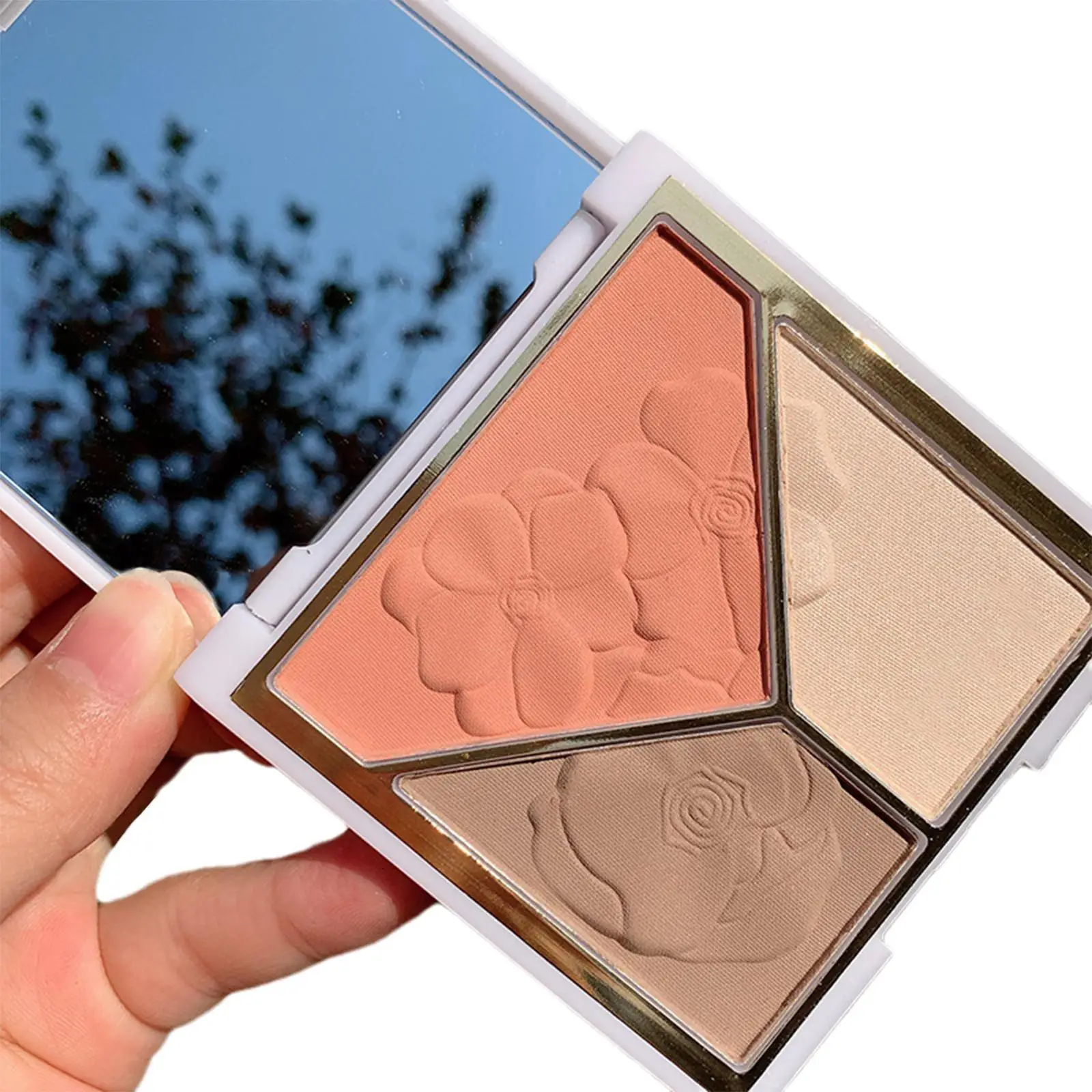 

Палитра теней D0R0, восстанавливающие матовые тени с высоким блеском, 3 цвета, все в одном