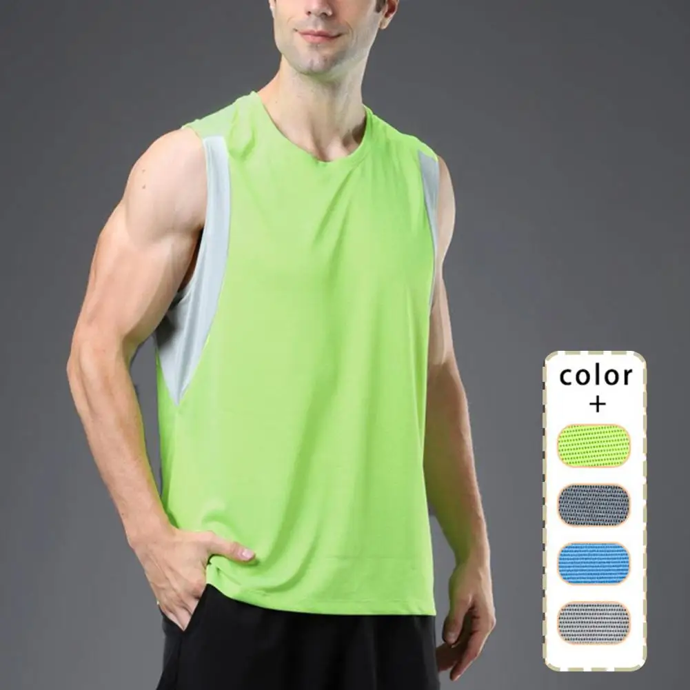 

Sport Vest Elastic Bodybuilding Vest Color Matching Loose Bodybuilding Vest Tops