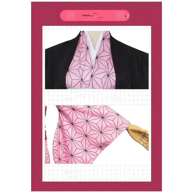 Demon Slayer Kamado Nezuko Косплей Костюм на Хэллоуин праздничная одежда аниме Kimetsu No Yaiba