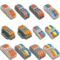 mini fast wire cable connectors universal compact conductor spring splicing wiring connector push in terminal block splkv 23