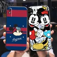 disney mickey mouse phone case for xiaomi redmi 9 9i 9at 9t 9a 9c 10 note 9 9t 9s 10 10 pro 10s 10 5g black carcasa back funda