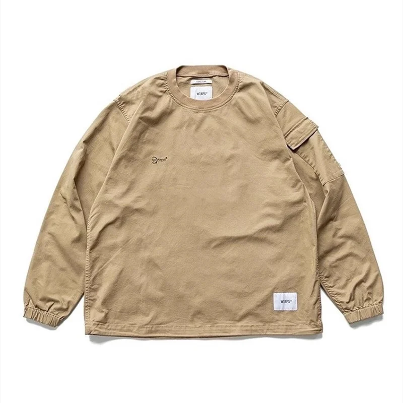 

Повседневная футболка с длинным рукавом и круглым вырезом, с вышивкой